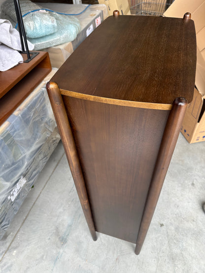 John Lewis Mid Century Shoe Cabinet, 2 Tier, Natural Honey