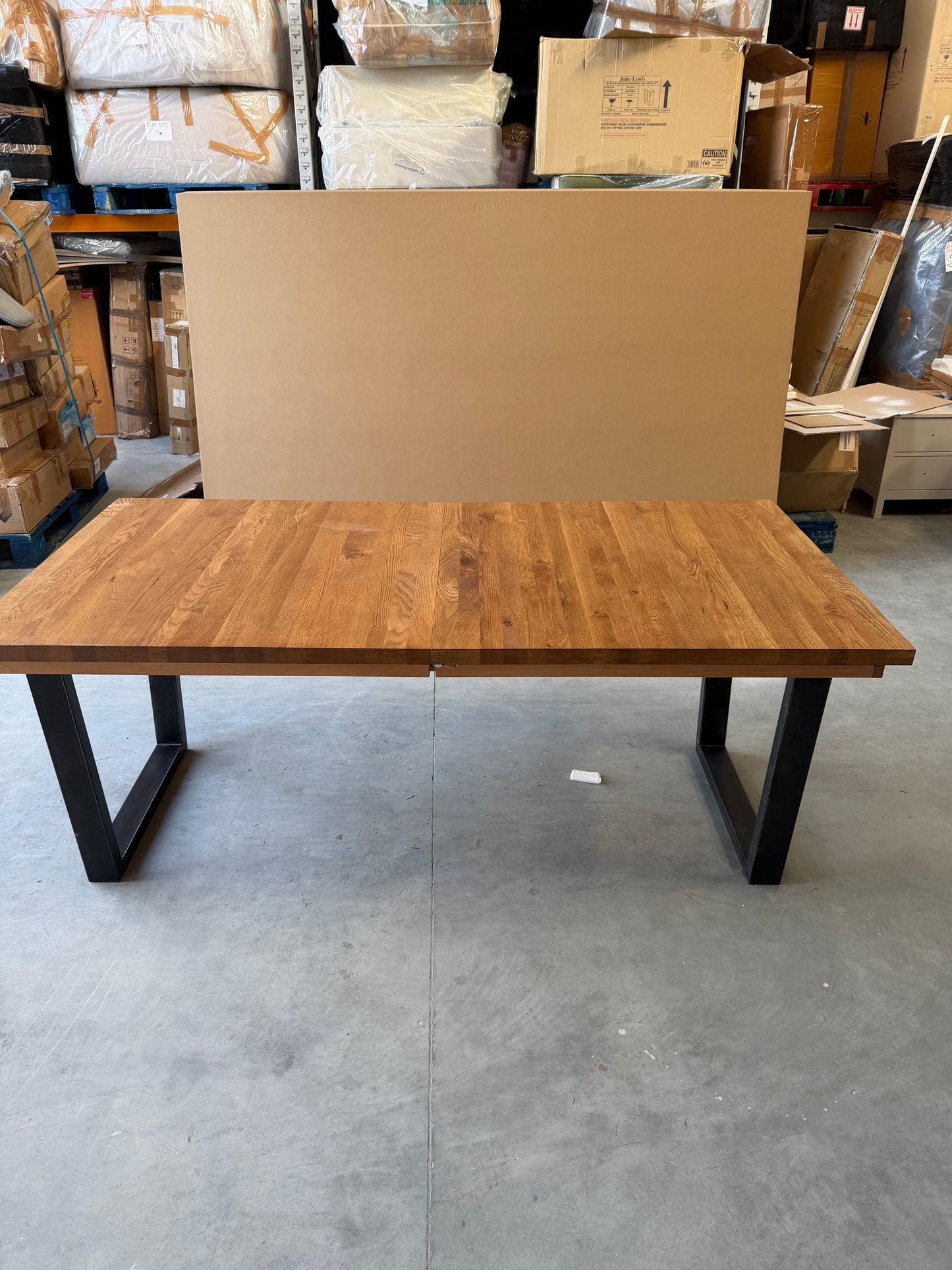 John Lewis Calia 8-10 Seater Extending Dining Table, Solid Oak