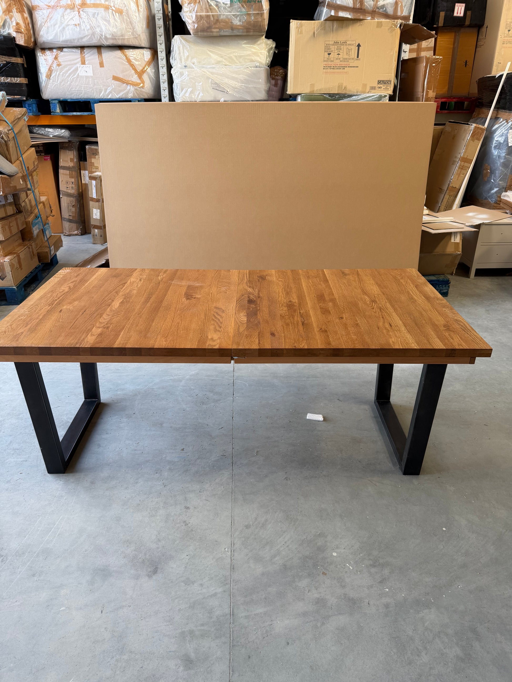 John Lewis Calia 8-10 Seater Extending Dining Table, Solid Oak