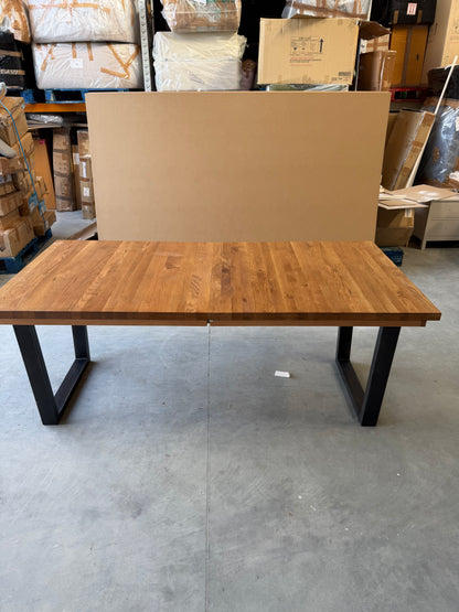 John Lewis Calia 8-10 Seater Extending Dining Table, Solid Oak
