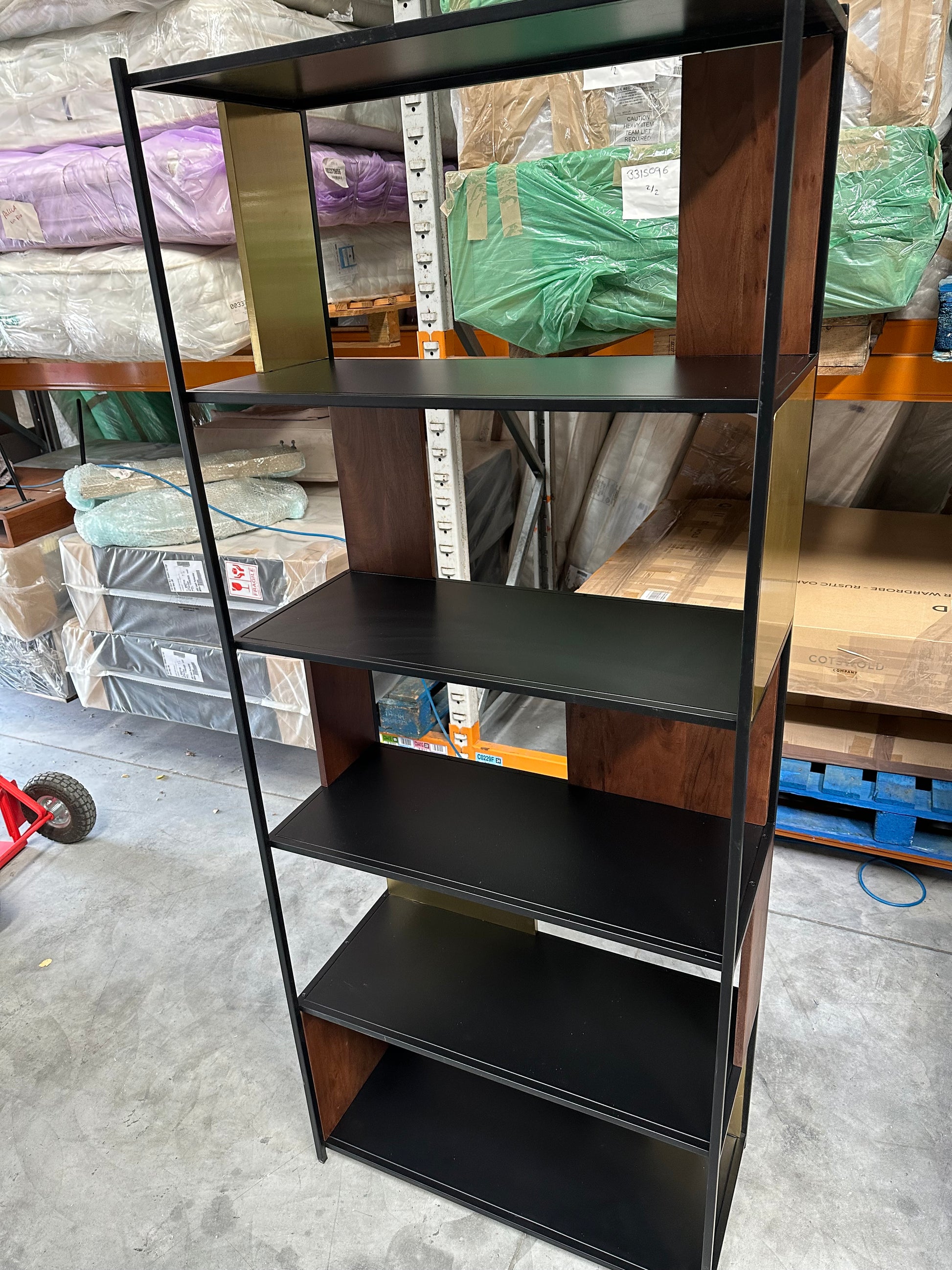 Swoon John Lewis + Swoon Brunel Wide Shelving Unit, Brown