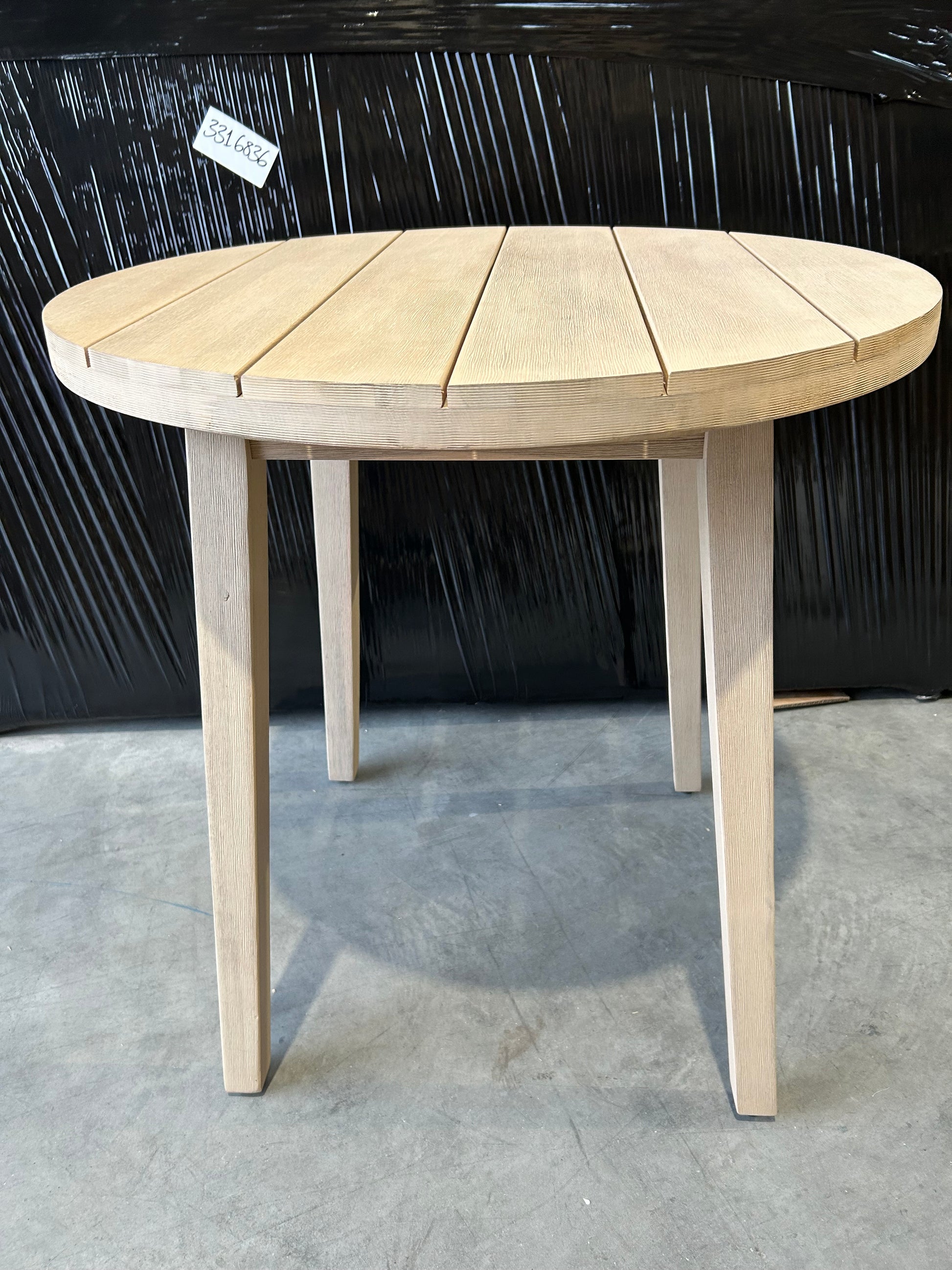 John Lewis Burford Round Garden Bistro Table 75cm Acacia Wood  Natural Garden