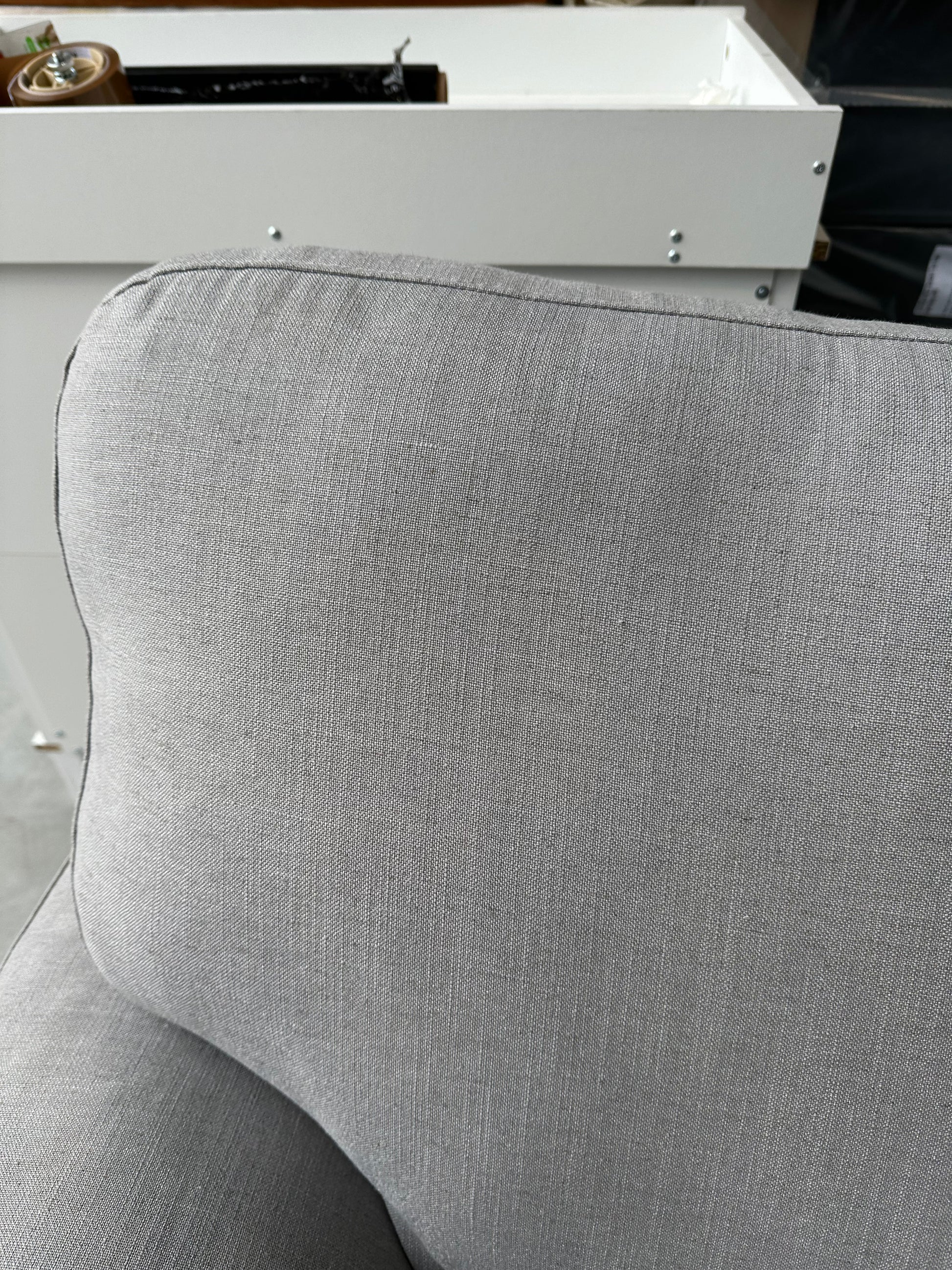 John Lewis Camden Large 3 Seater Sofa in Linen Storm Grey