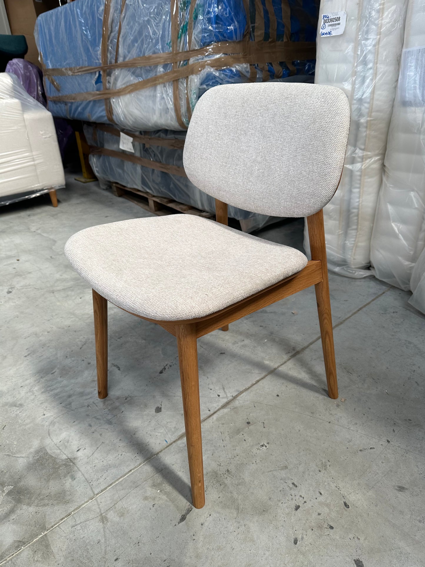 John Lewis Cara Dining Chair, Natural/ Oak