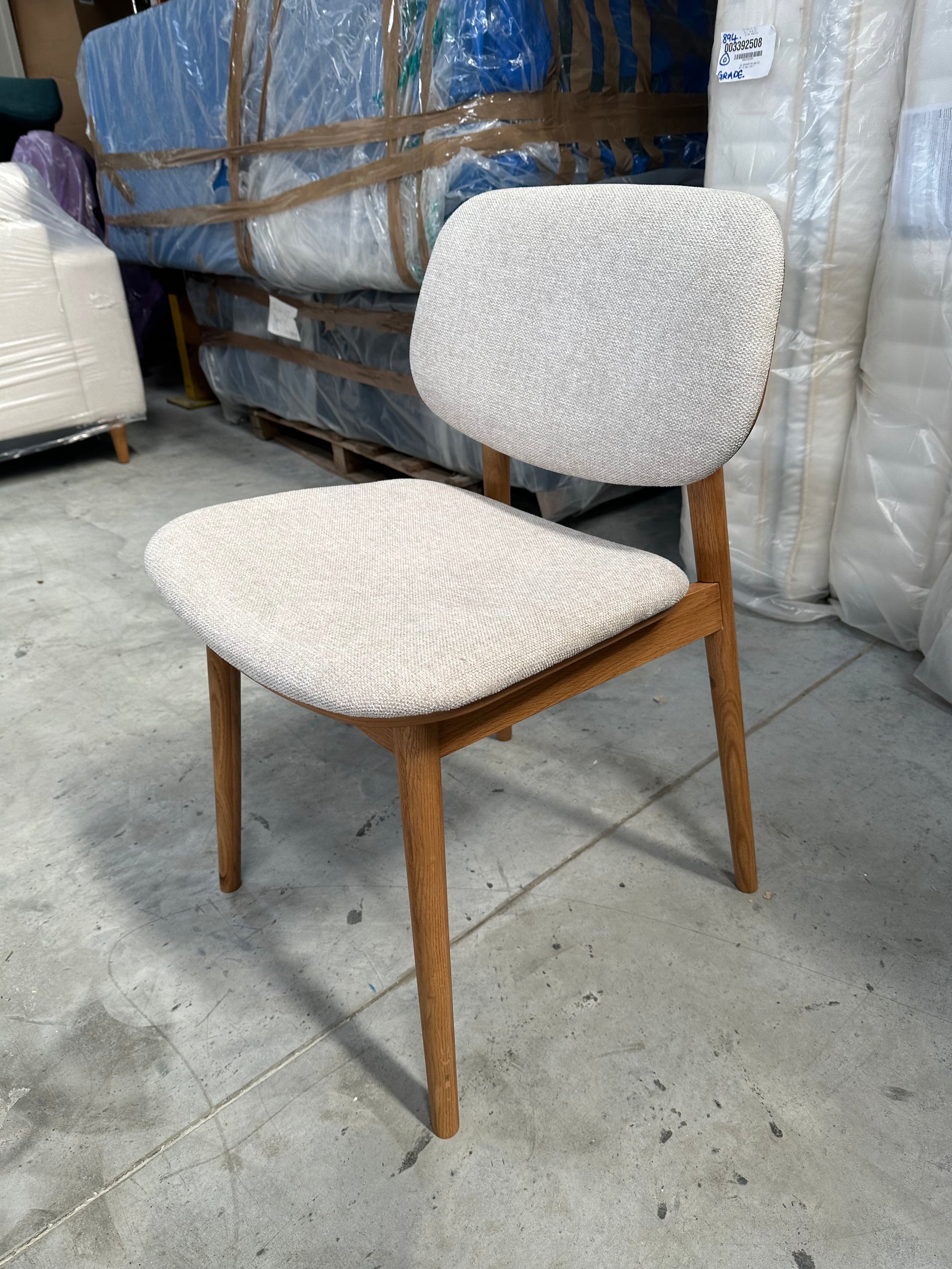 John Lewis Cara Dining Chair, Natural/ Oak