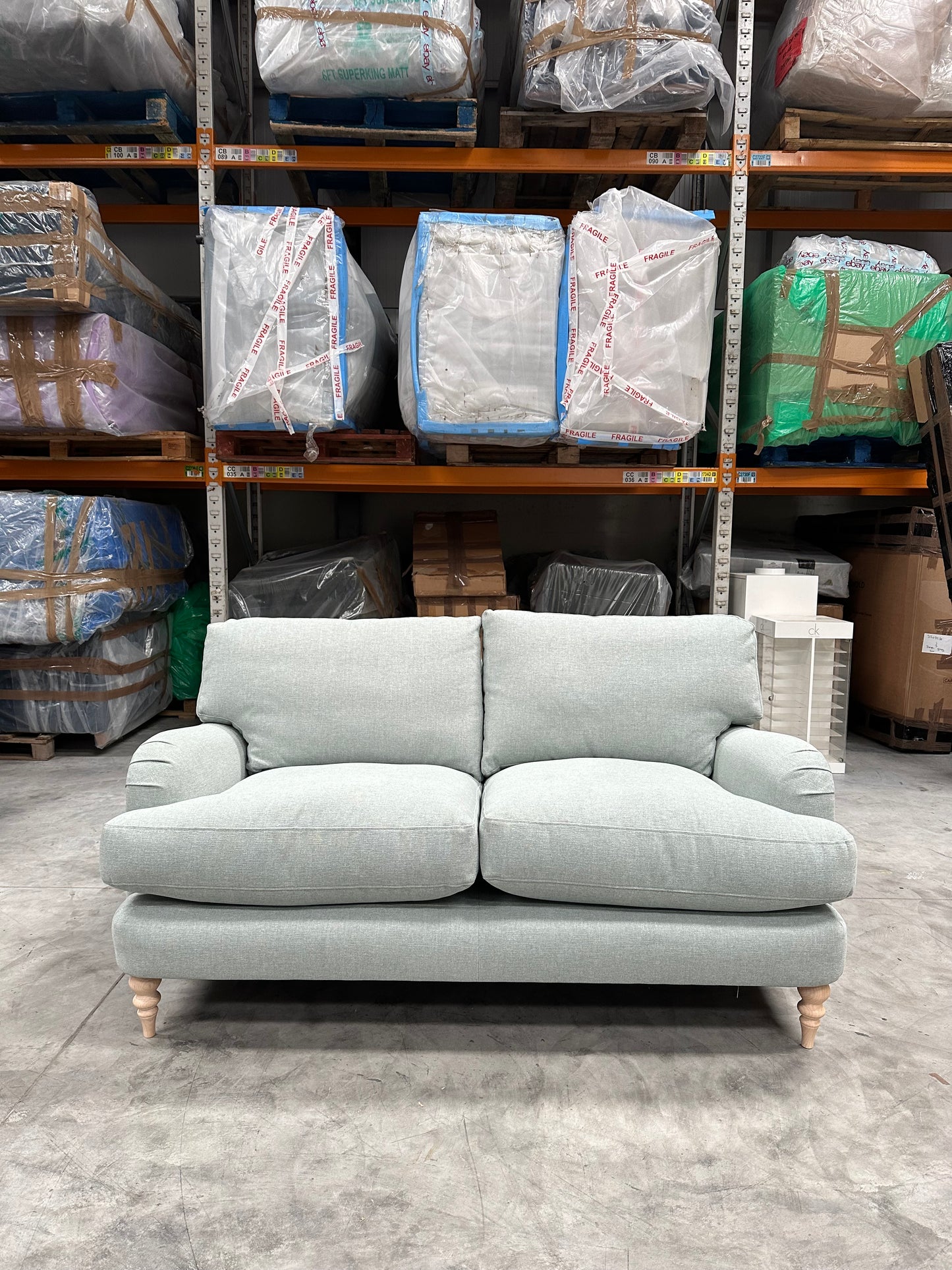 John Lewis Otley Medium 2 Seater Sofa Matilda Duck Egg Blue