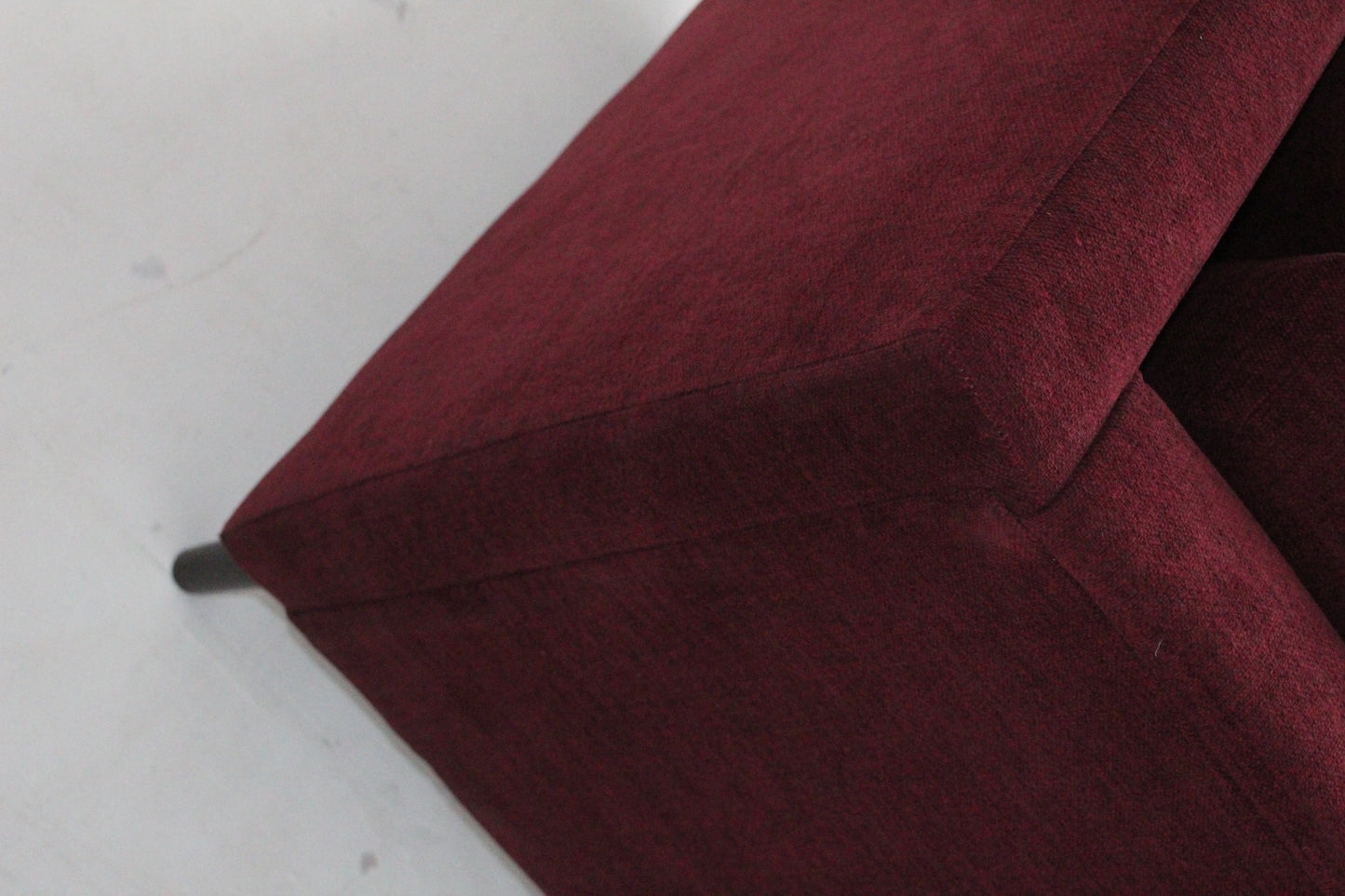 JOHN LEWIS BOOTH MEDIUM 2 SEATER SOFA IN A DEEP RED