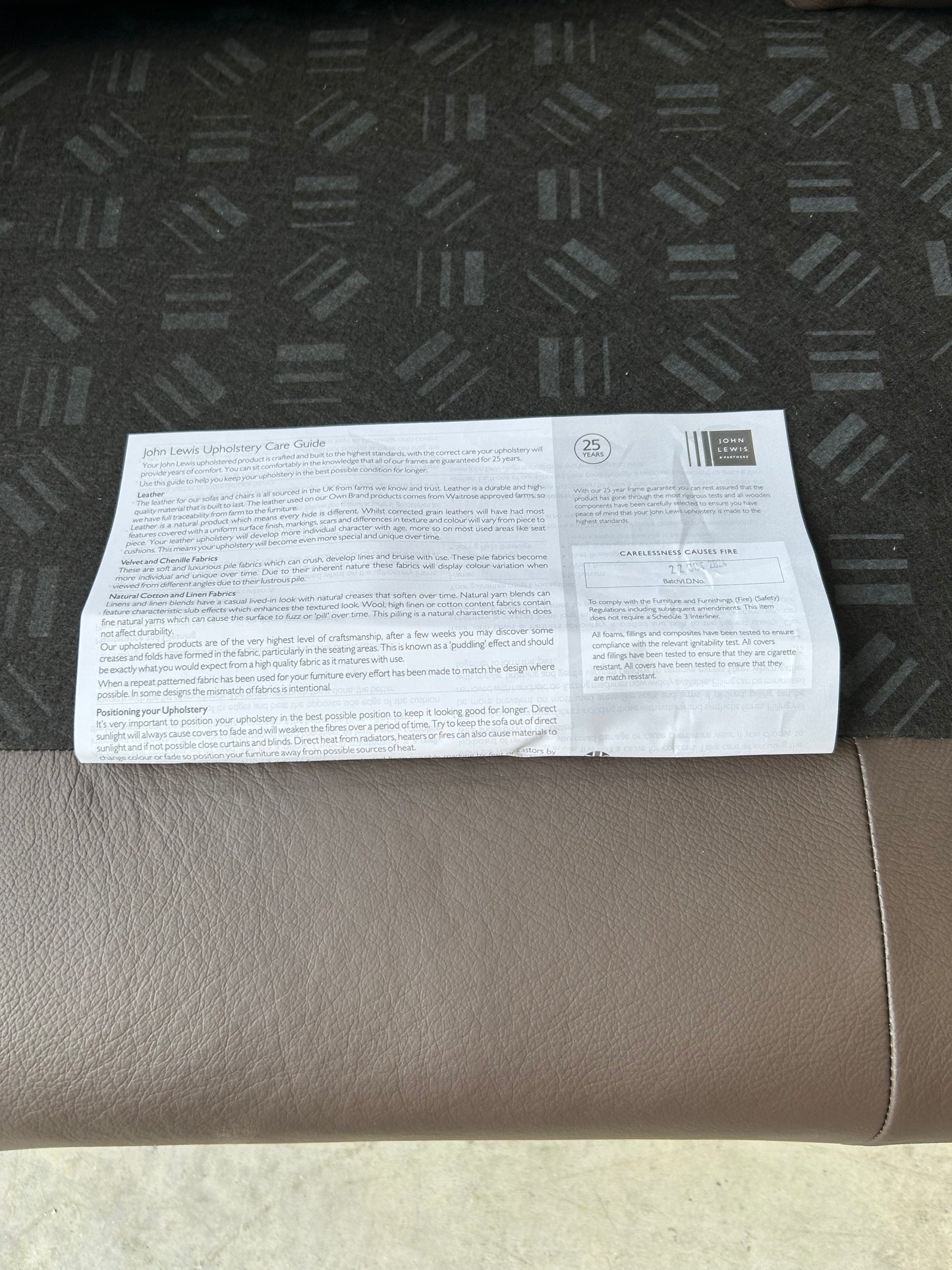 John Lewis Oliver Grand 4 Seater Leather Sofa, Dark Leg Dark Chocolate