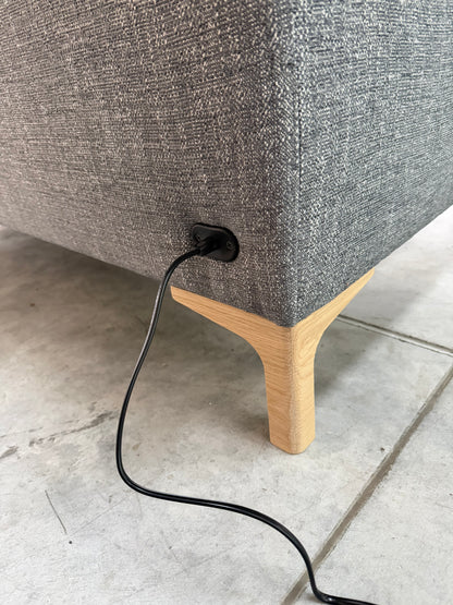 John Lewis Sofa Power Recliner Java Medium 2 Seater Storm Grey Easy Clean