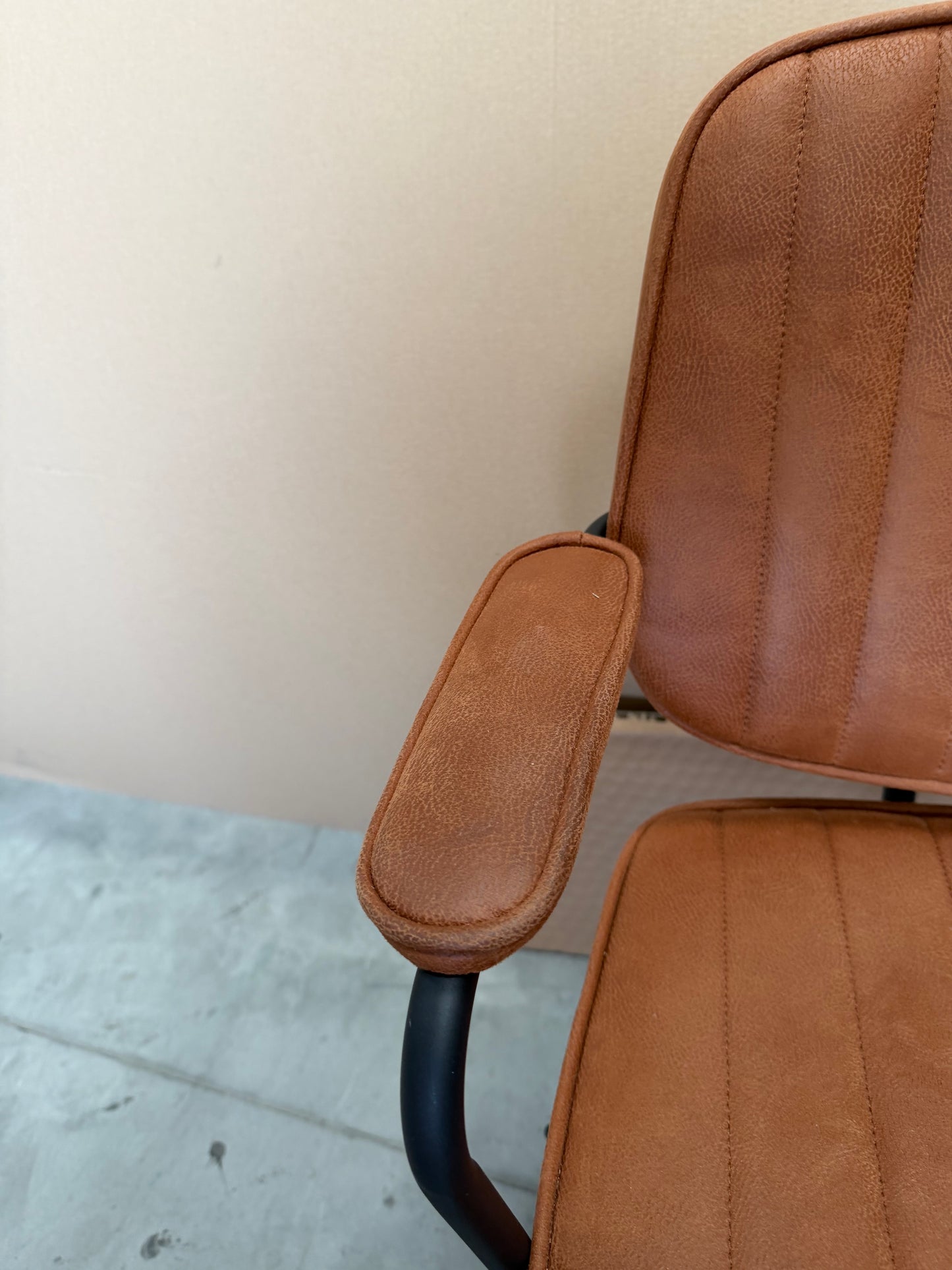 John Lewis Rowley Office Chair Whisky Brown