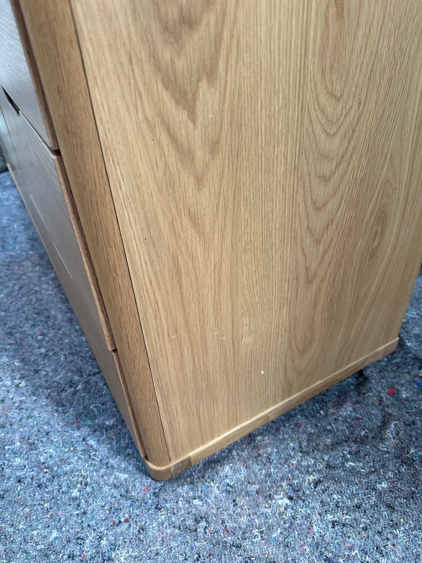 John Lewis Bow 6 Drawer Chest, Natural