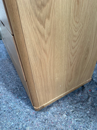 John Lewis Bow 6 Drawer Chest, Natural