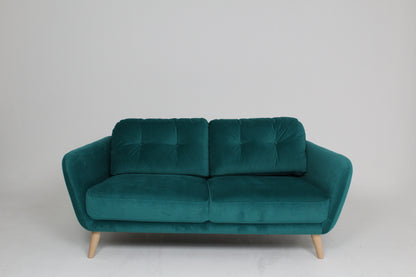 John Lewis Arlo Medium 2 Seater Sofa in Aquaclean Harriet Teal