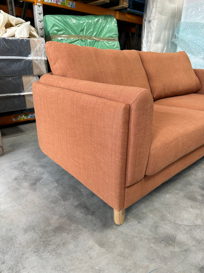 John Lewis Harbour Large 3 Seater Sofa in Relaxed Linen Blend Butterscotch