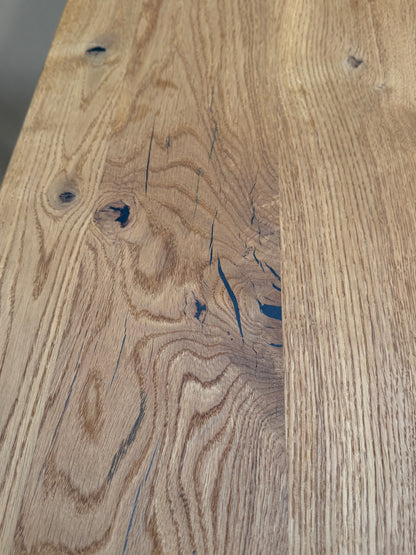John Lewis Ripley Fixed Dining Table, Straight Edge, Solid Oak Natural Oil, L280 x W100cm - LIST