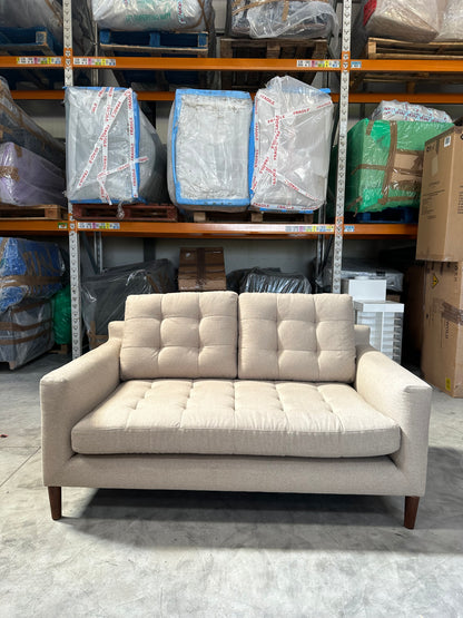 John Lewis Draper II Medium 2 Seater Sofa Brushed Tweed Natural