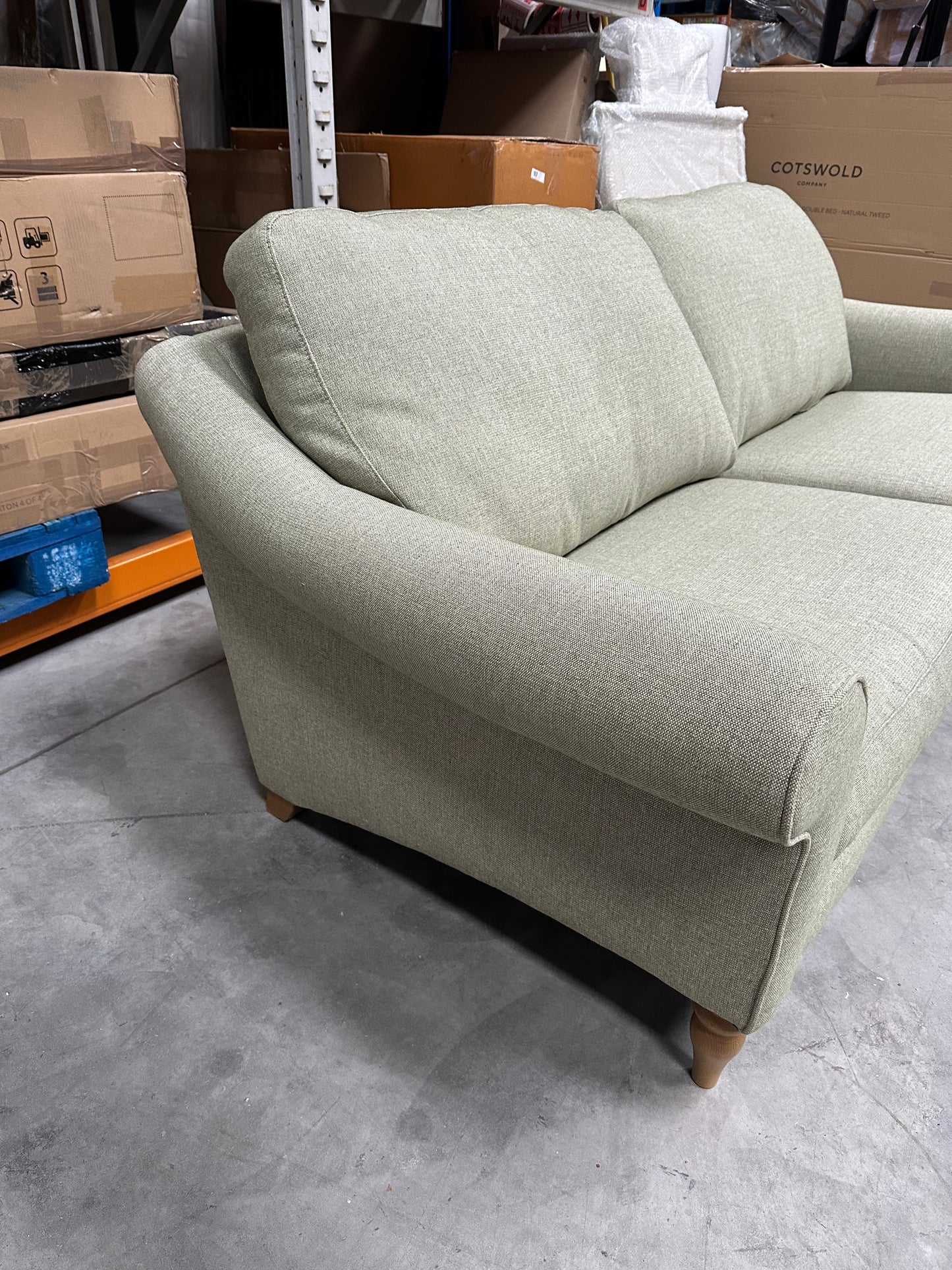 John Lewis Camber Grand 4 Seater Sofa Aquaclean Aston Green