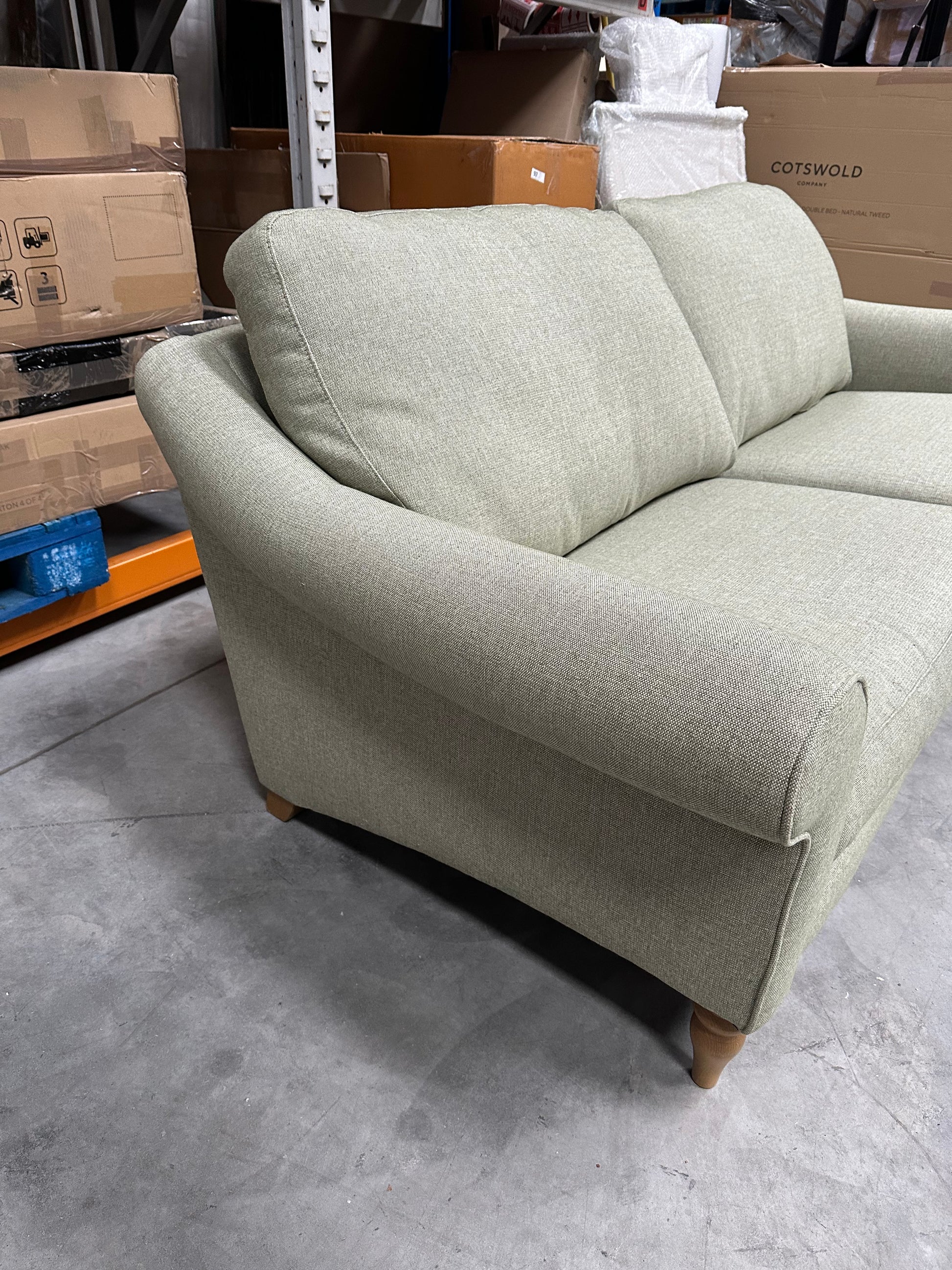 John Lewis Camber Grand 4 Seater Sofa Aquaclean Aston Green