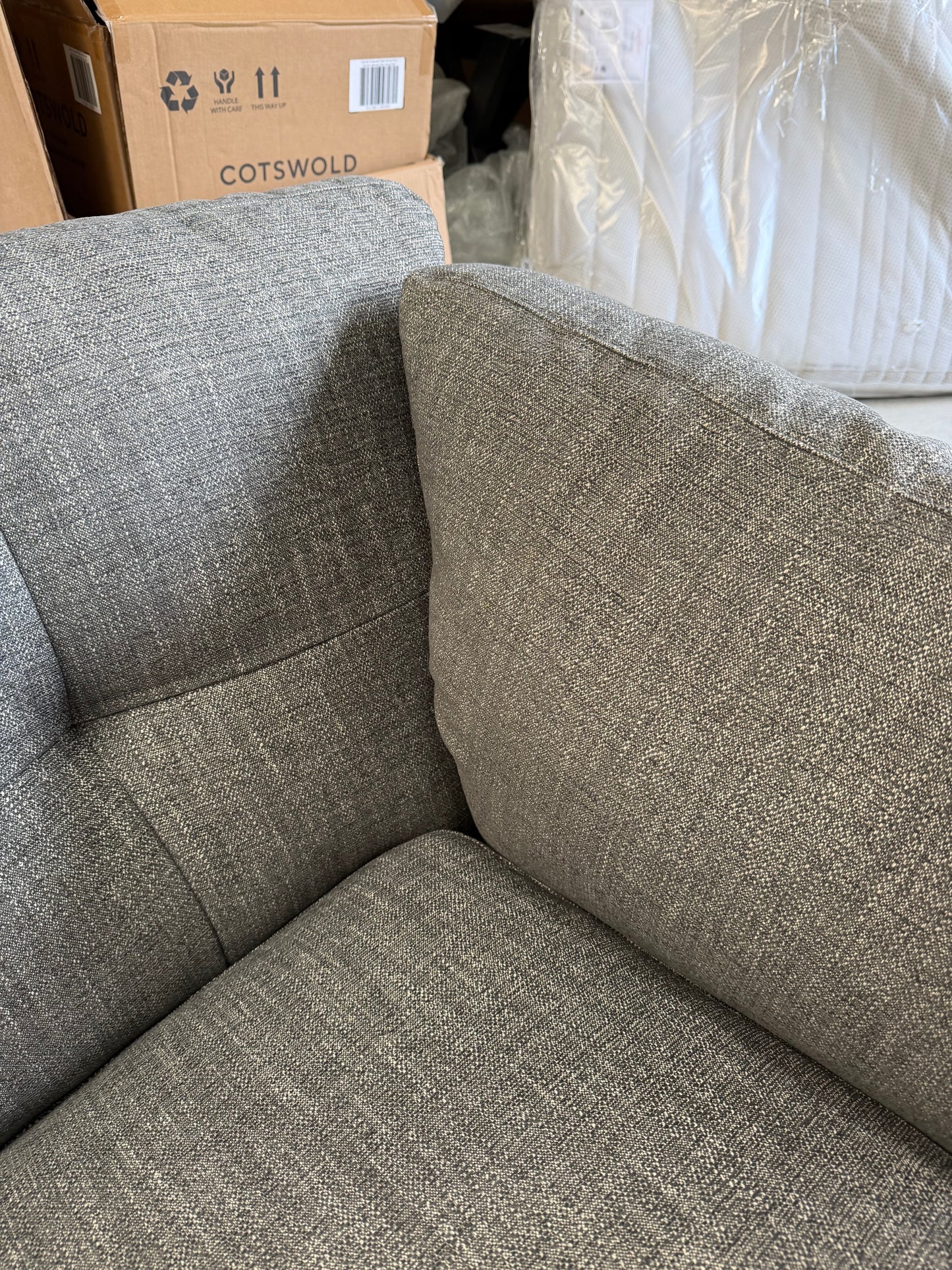John Lewis Sofa Power Recliner Java Medium 2 Seater Storm Grey Easy Clean