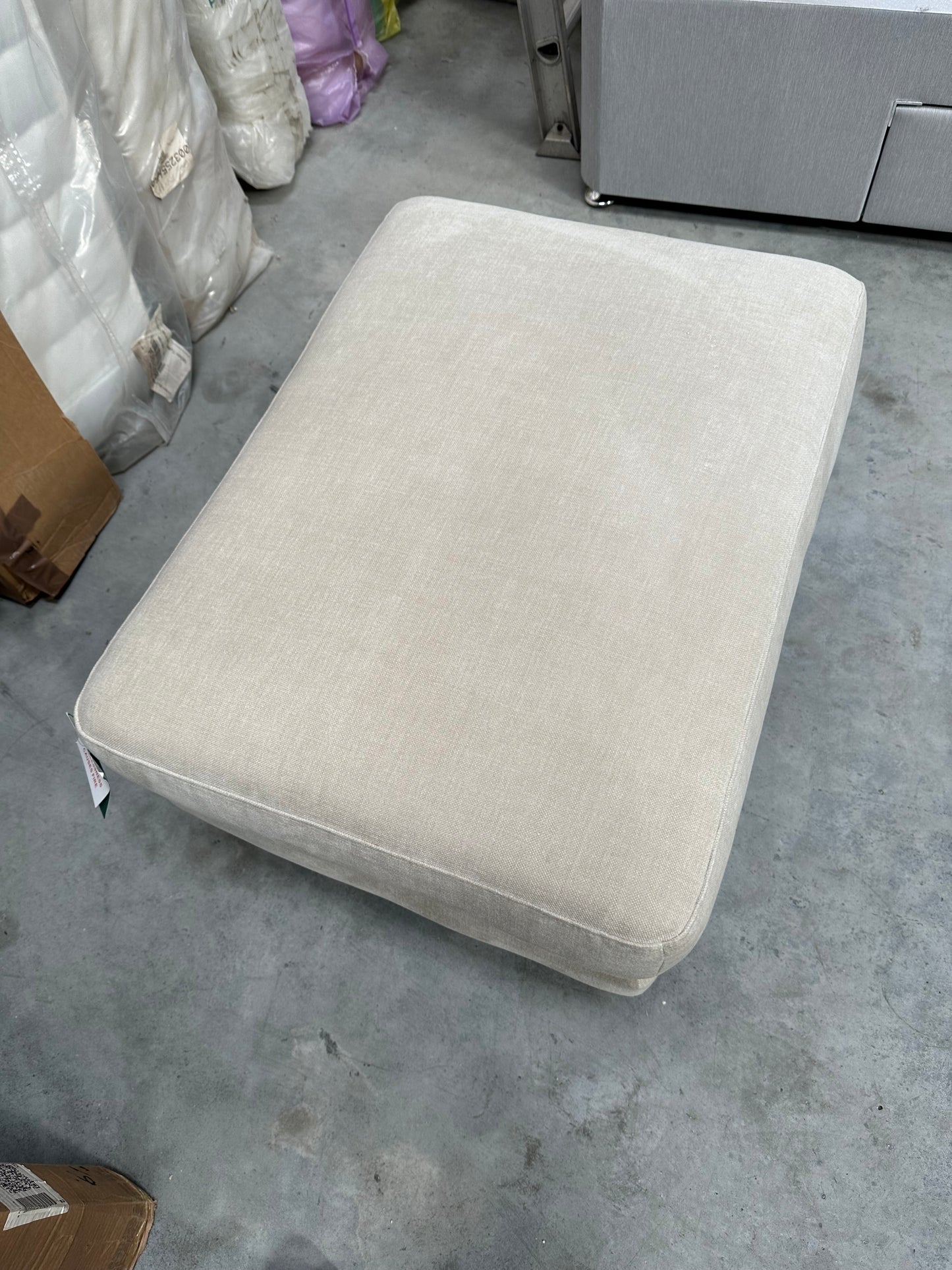 John Lewis Bailey II Footstool Aquaclean Titan Natural