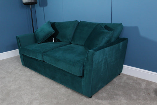 Bespoke Brook & Wilde  2.5 Seater Sofa Bed in Forest Green Velvet