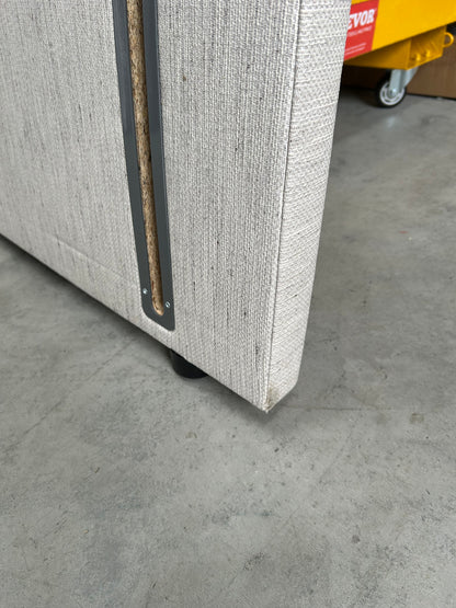 Vispring Juliet Full Depth Upholstered Headboard King Size Faux Suede Mink