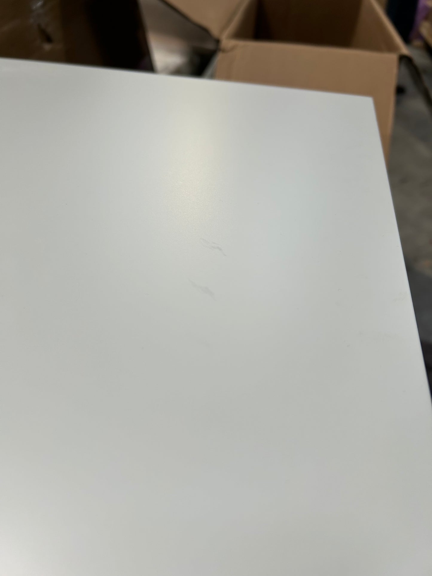 John Lewis Spindle Desk, White