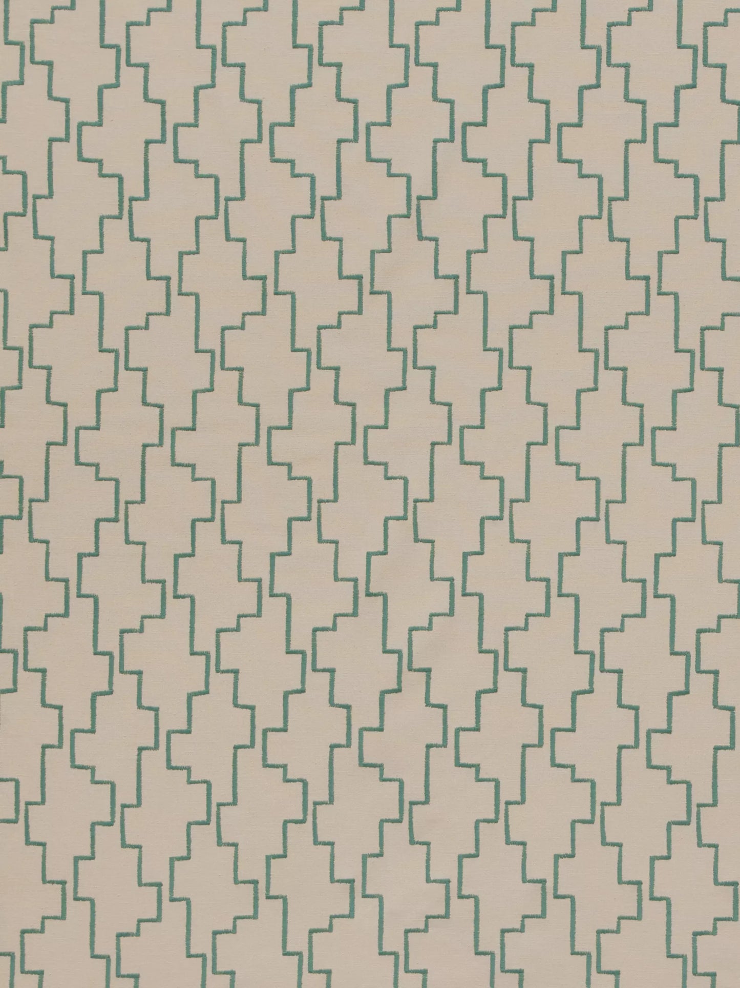 John Lewis Steps Embroidered Furnishing Fabric in green £35pm