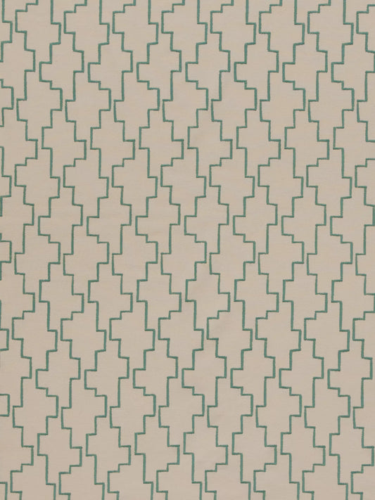 John Lewis Steps Embroidered Furnishing Fabric in green £35pm