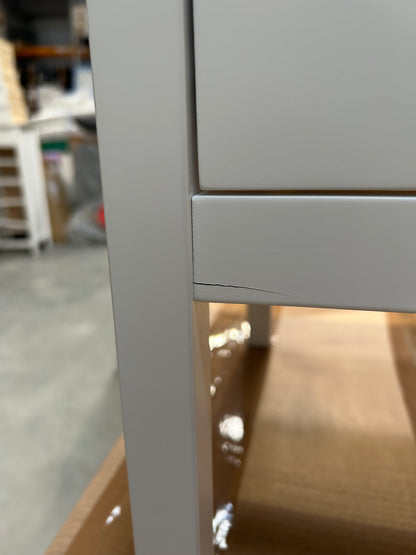 John Lewis Wilton 2 Drawer Bedside Cabinet, White