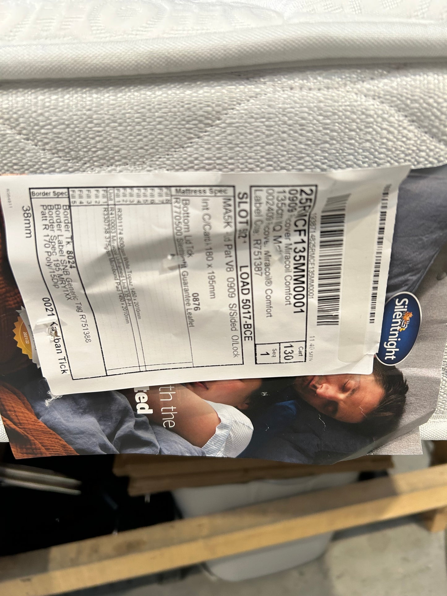 Silentnight Recover Miracoil Comfort Double 135 Mattress