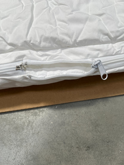 John Lewis Specialist Synthetic Luxury Memory Foam Mattress Topper, White Ivory, King Size - LIST