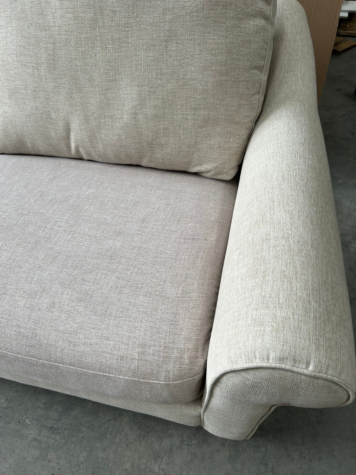 John Lewis Camber Large 3 Seater Sofa Aquaclean Matilda Natural