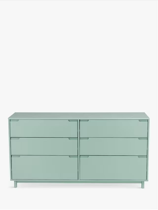 John Lewis chest of drawers Format 3+3 Chest Green