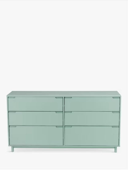 John Lewis chest of drawers Format 3+3 Chest Green