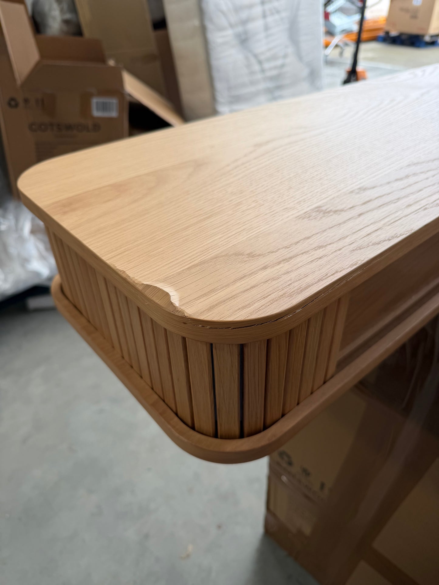 John Lewis Grayson Storage Console Table Oak
