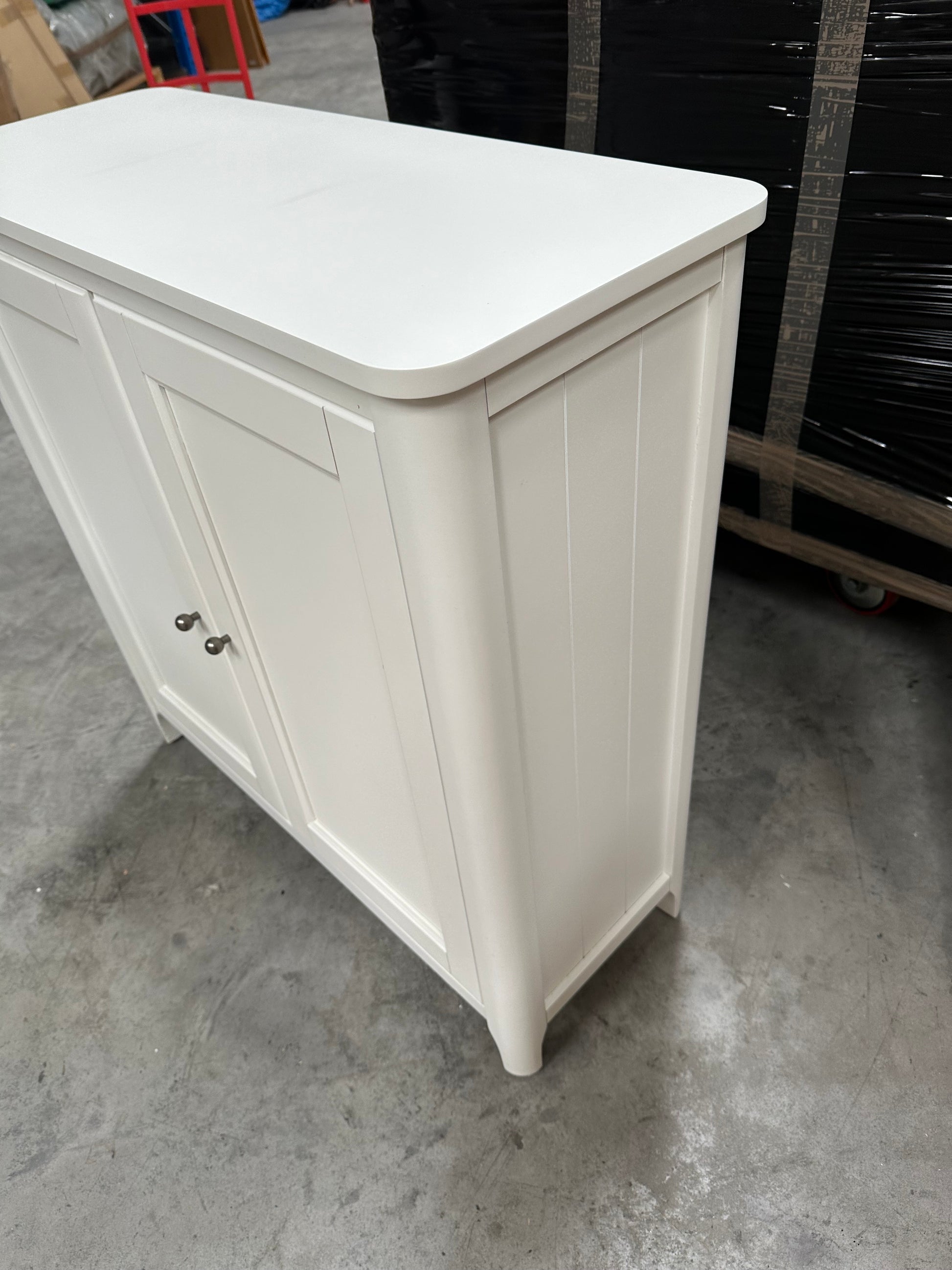 John Lewis Portsman Double Towel Cupboard, White