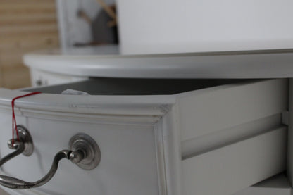 Laura Ashley Clifton Dressing Table and Stool Set, Grey 