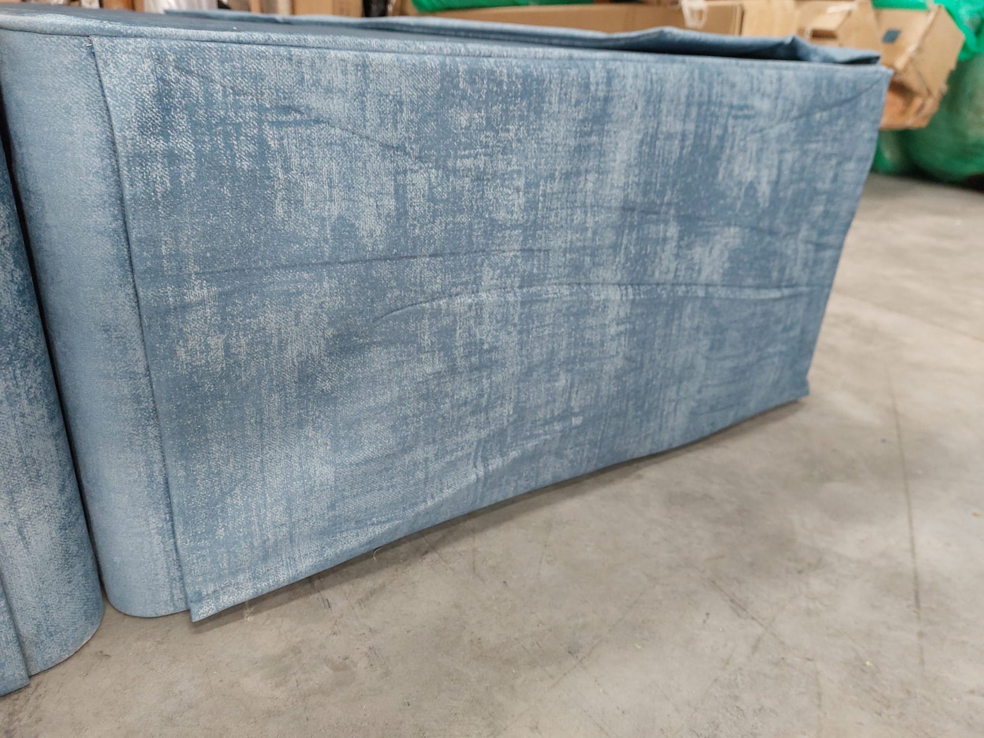 Hypnos HideAway™ Upholstered Divan Base, Super King Size Premium Range Material Blue