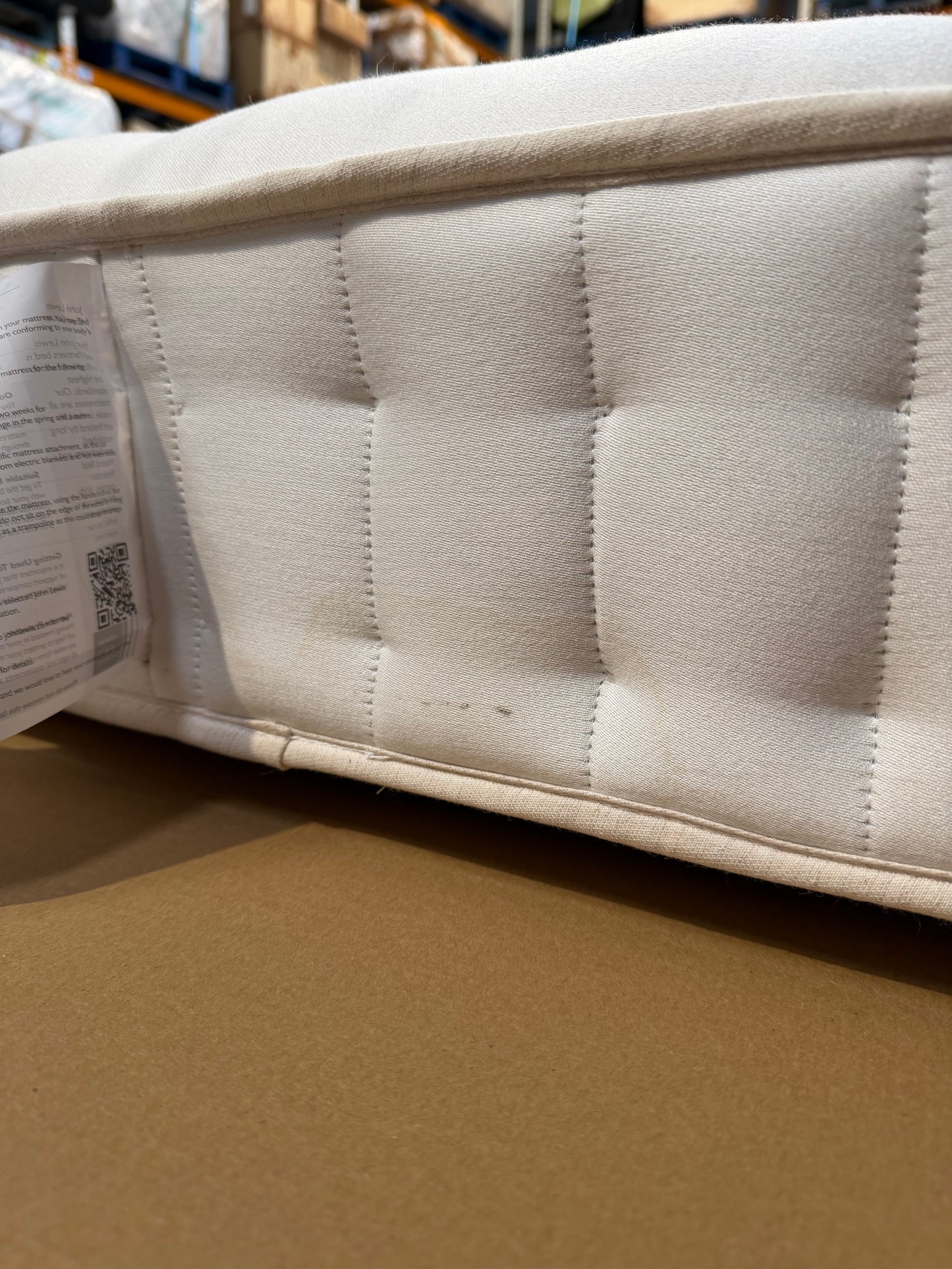 John Lewis British Natural Collection Linen 3250 Zip Link, Firmer Tension, Super King Size