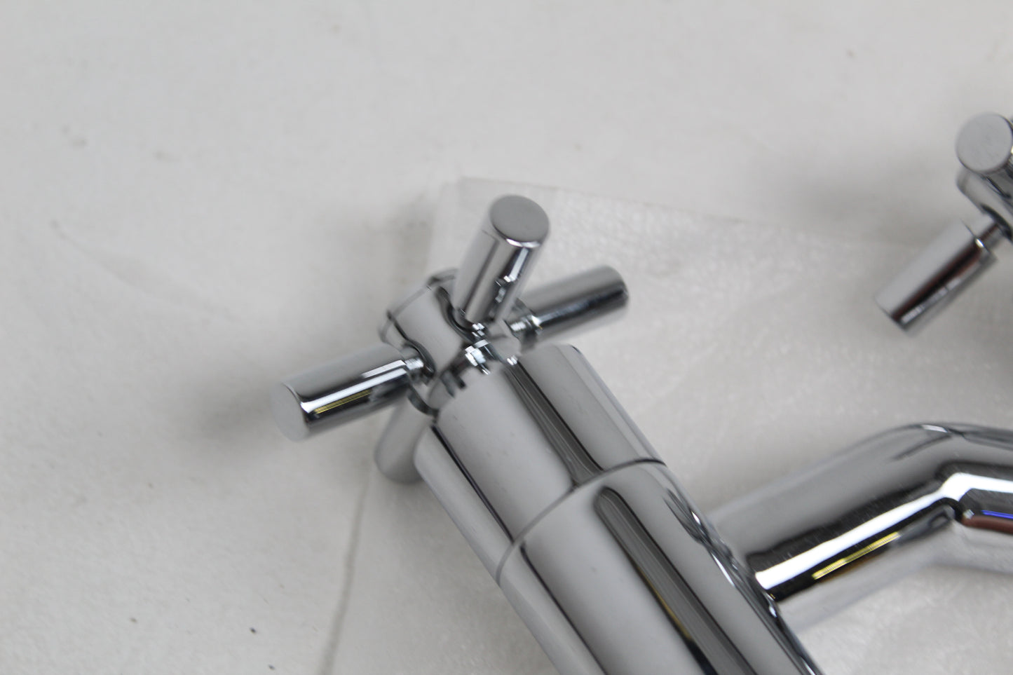 Hudson Reed Kristal Cross Head Basin Taps (pair).