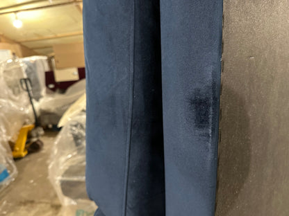 Swoon Pritchard Medium 2 Seater Sofa, Dark Leg, Ink Velvet 