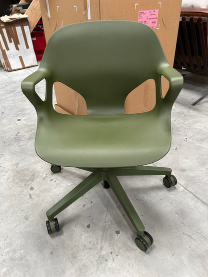 Herman miller Zeph Fixed Arms Chair Green