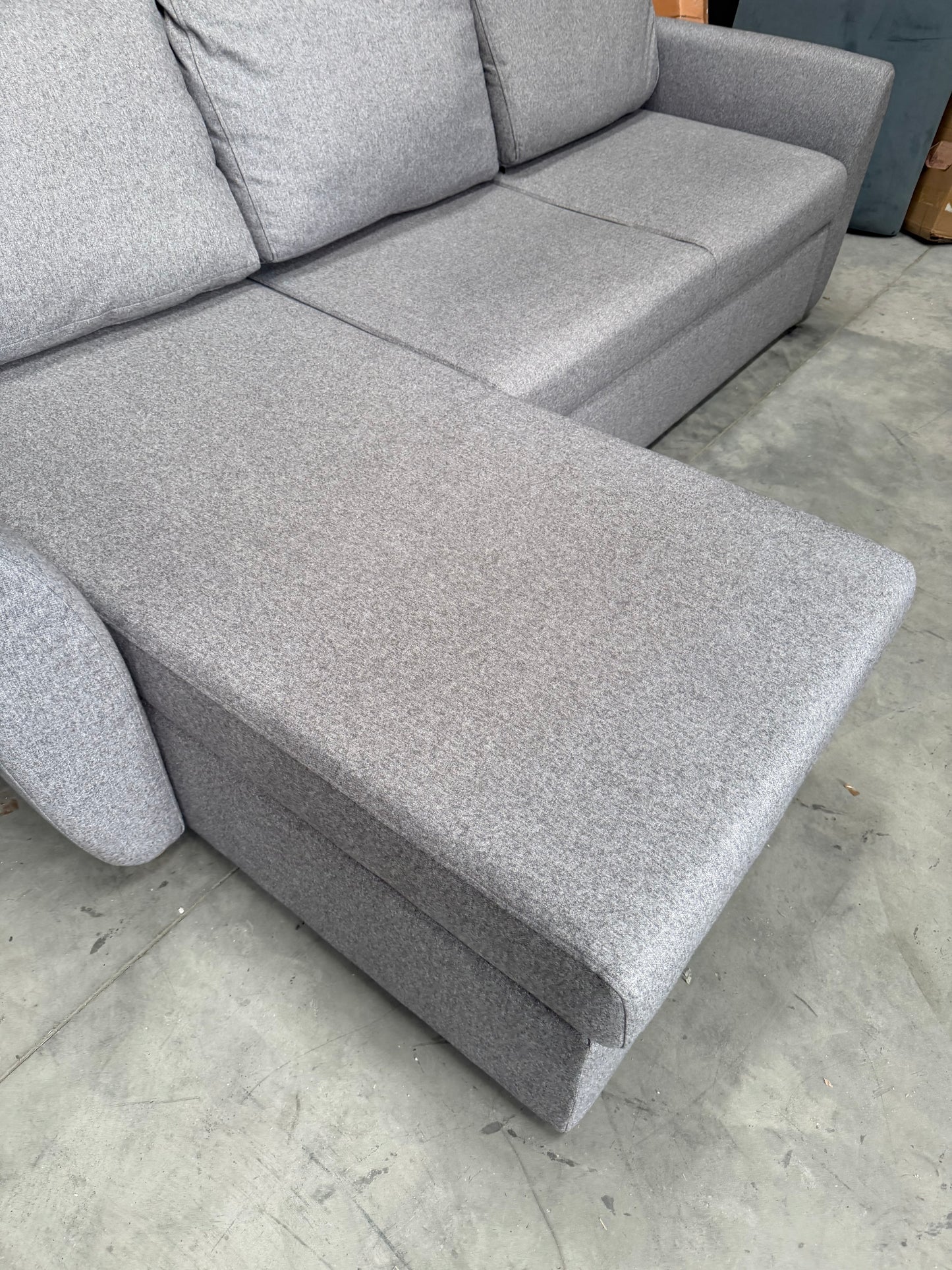 John Lewis Sofa Bed with Storage Sansa Splayed Arm in Tweed