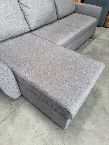 John Lewis Sofa Bed with Storage Sansa Splayed Arm in Tweed