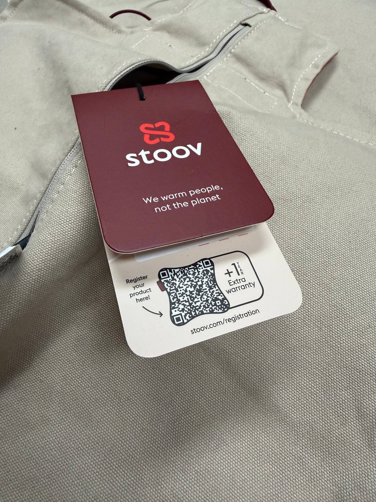 Stoov Big Hug XL Heating Pad, Beige
