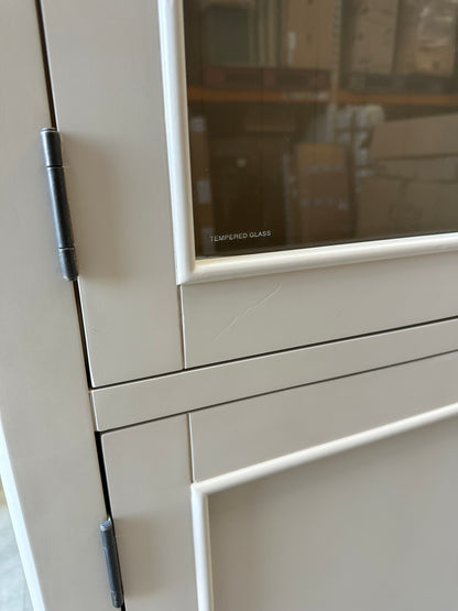 John Lewis Foxmoor Display Cabinet Oak & Cream