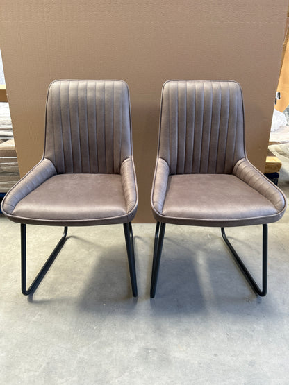 John Lewis Brooks II Side Dining Chairs, Set of 2, Mocha