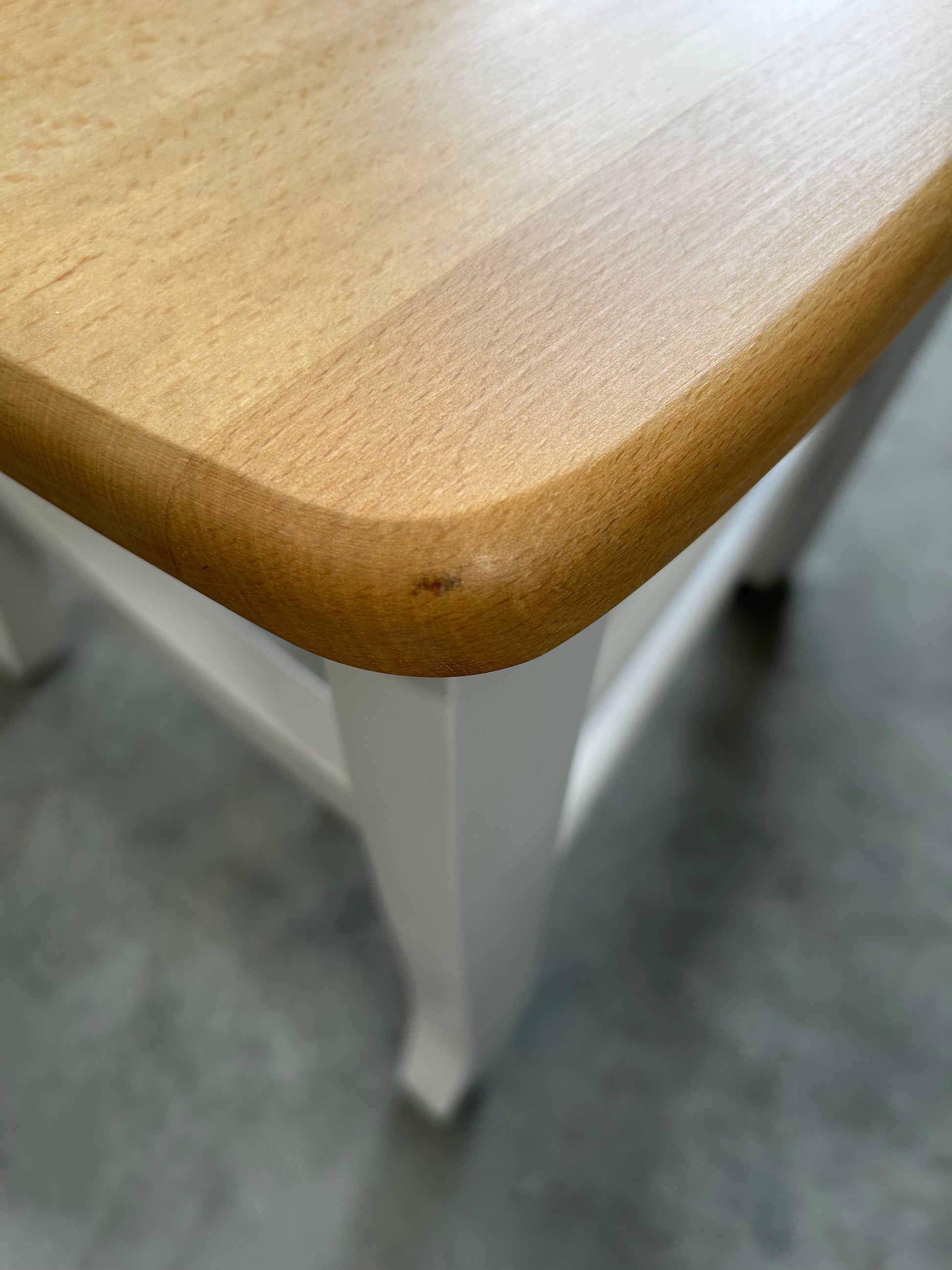 John Lewis Clayton Beech Wood Dining Chairs, Set of 2, Cream