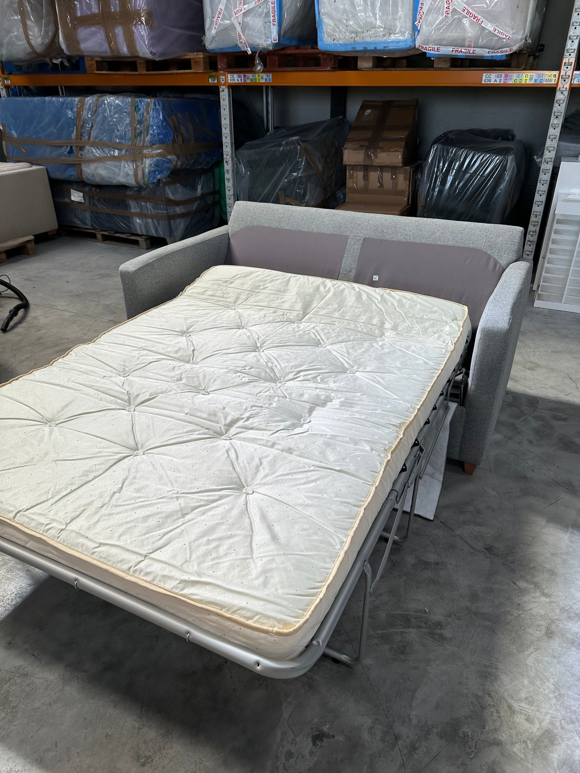 John Lewis Bailey II Double Sofabed Grey Aquaclean Connie